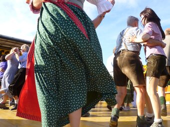 Volkstanzen beim Kirtag in der Oststeiermark